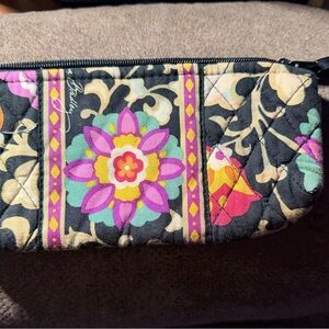Vera Bradley Colorful Pencil Cosmetic Makeup Case Plastic Lined